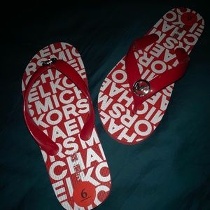 Michael Kor flip flops